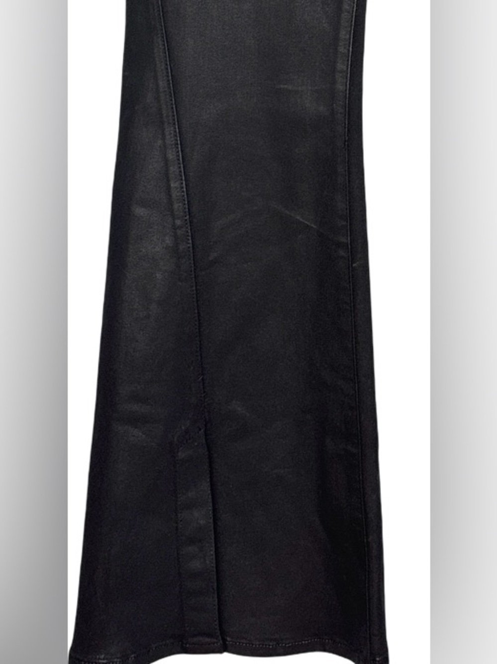 PAIGE Black High Rise Coated Flare Jeans NWT Waist 36 - Picture 6 of 14